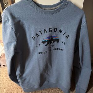 Patagonia Uprisall Crew in Heathered Blue